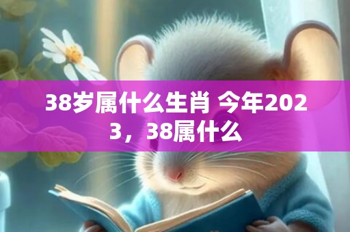 38岁属什么生肖 今年2023，38属什么