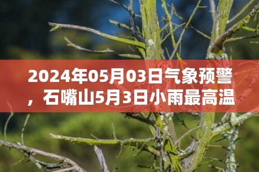 2024年05月03日气象预警，石嘴山5月3日小雨最高温度16℃