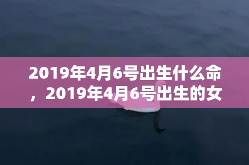 2019年4月6号出生什么命，2019年4月6号出生的女宝宝五行缺土要怎么样起名字