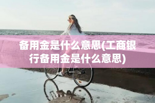 备用金是什么意思(工商银行备用金是什么意思)