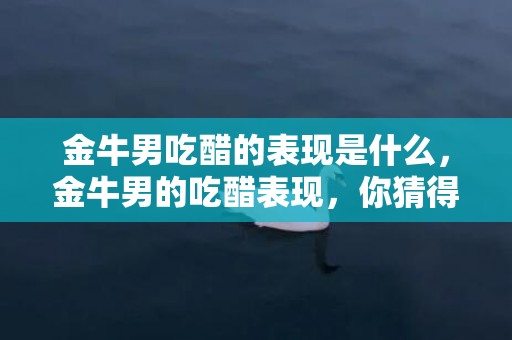 金牛男吃醋的表现是什么，金牛男的吃醋表现，你猜得到吗？