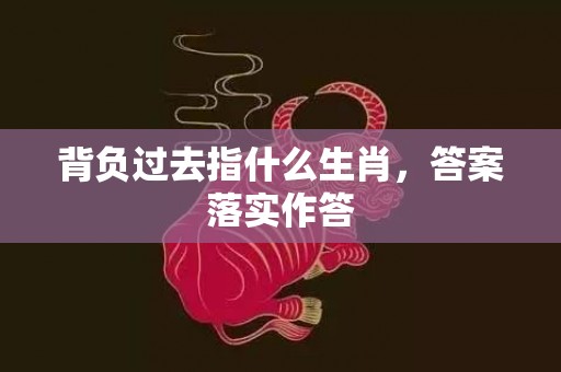 背负过去指什么生肖，答案落实作答