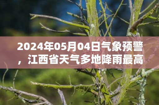 2024年05月04日气象预警，江西省天气多地降雨最高温25℃