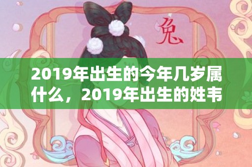 2019年出生的今年几岁属什么，2019年出生的姓韦女孩如何起名，宜用什么字