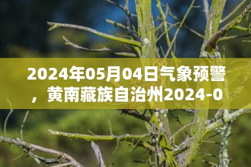 2024年05月04日气象预警，黄南藏族自治州2024-05-04星期六多云转晴最高气温20℃