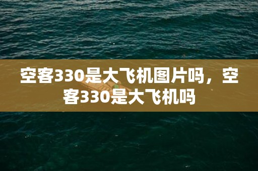 空客330是大飞机图片吗，空客330是大飞机吗