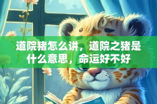 道院猪怎么讲，道院之猪是什么意思，命运好不好