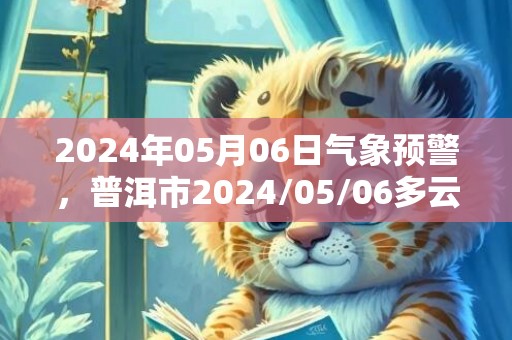 2024年05月06日气象预警，普洱市2024/05/06多云转阴最高温度31度