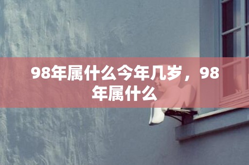 98年属什么今年几岁，98年属什么