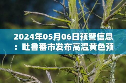 2024年05月06日预警信息：吐鲁番市发布高温黄色预警