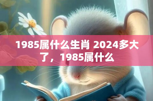 1985属什么生肖 2024多大了，1985属什么