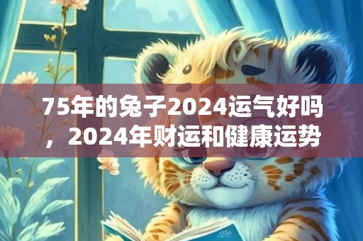 75年的兔子2024运气好吗，2024年财运和健康运势如何