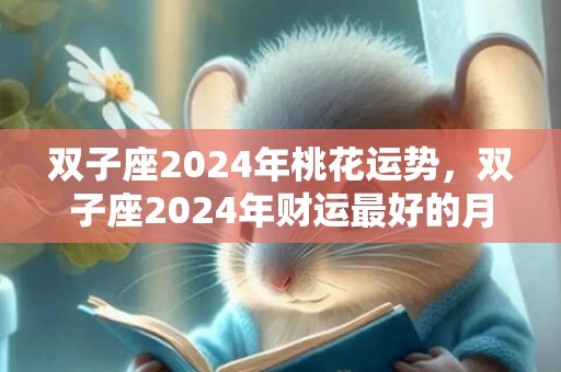 双子座2024年桃花运势，双子座2024年财运最好的月份