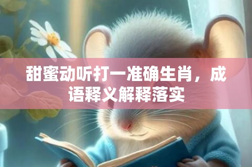 甜蜜动听打一准确生肖，成语释义解释落实插图