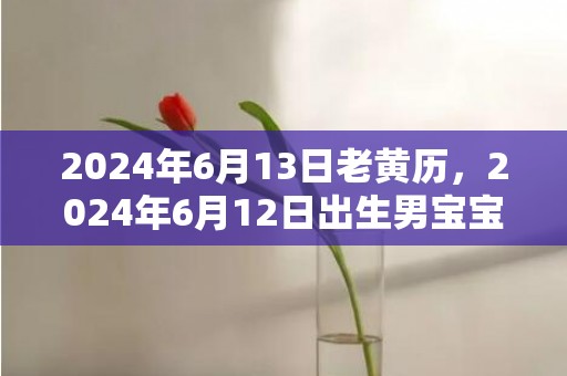 2024年6月13日老黄历，2024年6月12日出生男宝宝取名的讲究