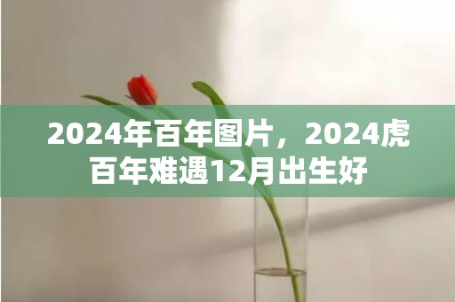 2024年百年图片，2024虎百年难遇12月出生好