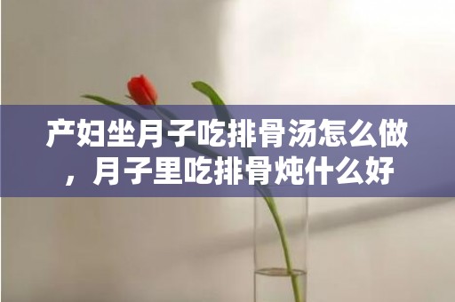 产妇坐月子吃排骨汤怎么做，月子里吃排骨炖什么好