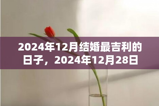 2024年12月结婚最吉利的日子，2024年12月28日