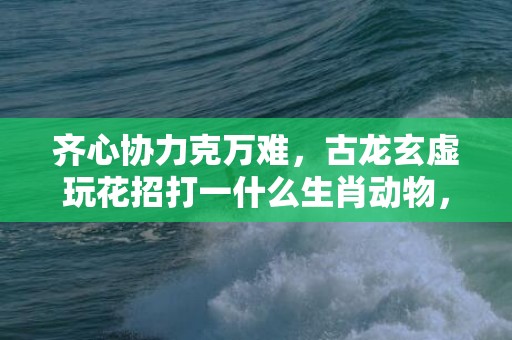 齐心协力克万难，古龙玄虚玩花招打一什么生肖动物，成语释义解释落实插图