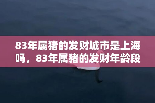 83年属猪的发财城市是上海吗，83年属猪的发财年龄段