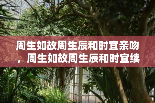 周生如故周生辰和时宜亲吻，周生如故周生辰和时宜续写