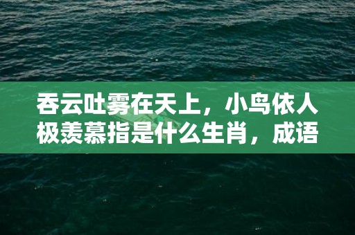 吞云吐雾在天上，小鸟依人极羡慕指是什么生肖，成语释义解释落实