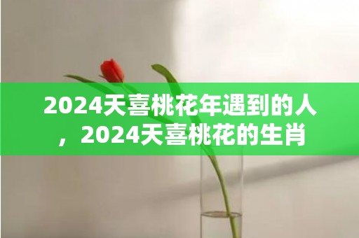 2024天喜桃花年遇到的人，2024天喜桃花的生肖