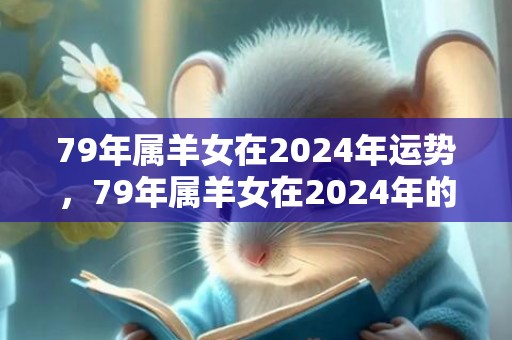 79年属羊女在2024年运势，79年属羊女在2024年的运势和财运