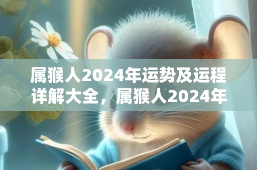 属猴人2024年运势及运程详解大全，属猴人2024年整体每月运势详解