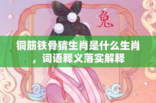 铜筋铁骨猜生肖是什么生肖，词语释义落实解释插图