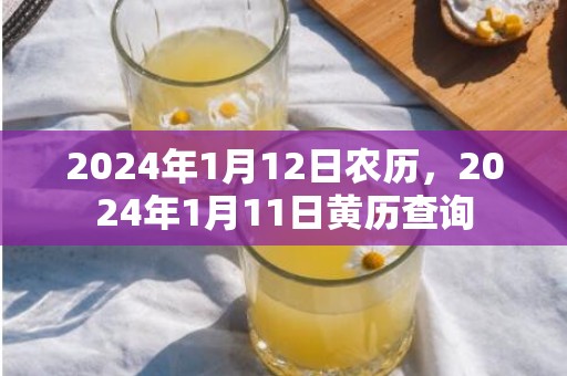 2024年1月12日农历，2024年1月11日黄历查询