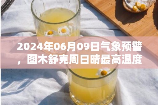 2024年06月09日气象预警，图木舒克周日晴最高温度28℃