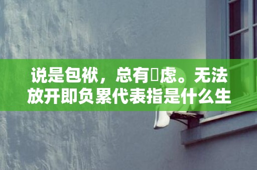 说是包袱，总有掛虑。无法放开即负累代表指是什么生肖，成语释义解释落实插图