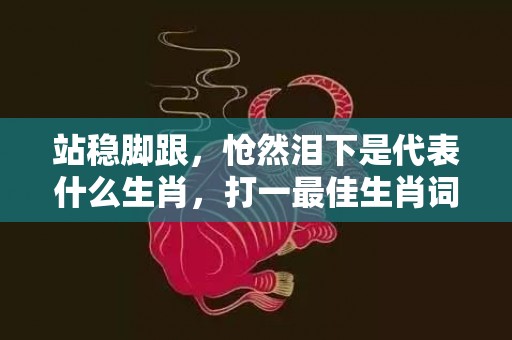 站稳脚跟，怆然泪下是代表什么生肖，打一最佳生肖词语，成语释义落实解释插图