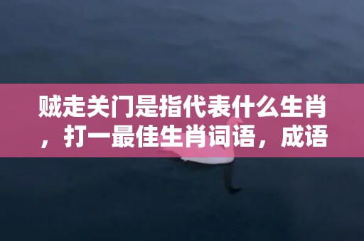 贼走关门是指代表什么生肖，打一最佳生肖词语，成语释义解释落实插图