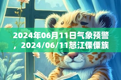 2024年06月11日气象预警，2024/06/11怒江傈僳族自治州天气预报 大部小雨