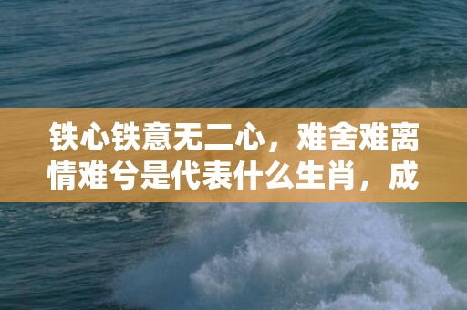 铁心铁意无二心，难舍难离情难兮是代表什么生肖，成语释义解释落实插图