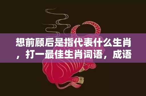 想前顾后是指代表什么生肖，打一最佳生肖词语，成语释义解释落实插图