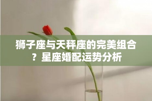 狮子座与天秤座的完美组合？星座婚配运势分析