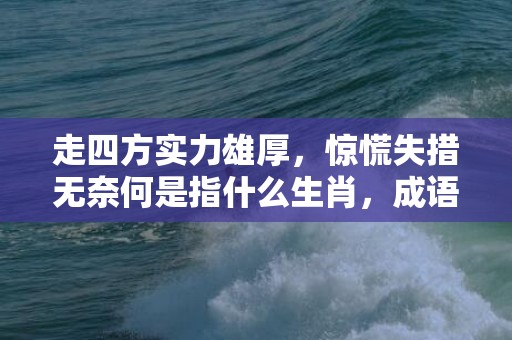 走四方实力雄厚，惊慌失措无奈何是指什么生肖，成语落实解释释义插图