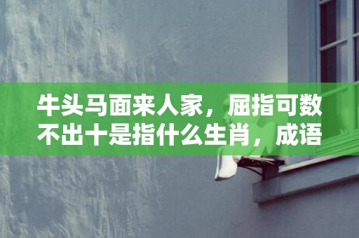 牛头马面来人家，屈指可数不出十是指什么生肖，成语落实解释释义插图