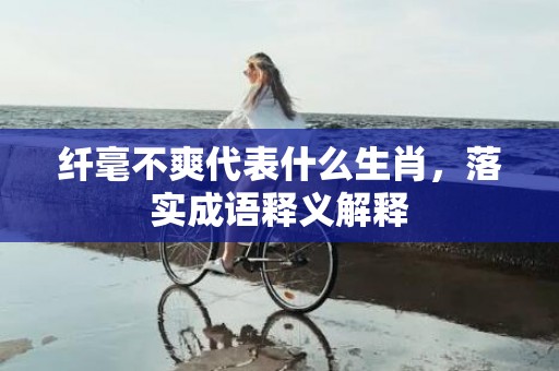 纤毫不爽代表什么生肖，落实成语释义解释