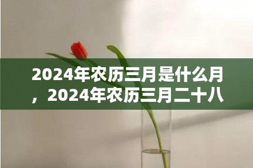 2024年农历三月是什么月，2024年农历三月二十八日出生的女孩命运怎么样