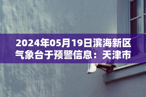 2024年05月19日滨海新区气象台于预警信息：天津市滨海新区发布暴雨蓝色预警