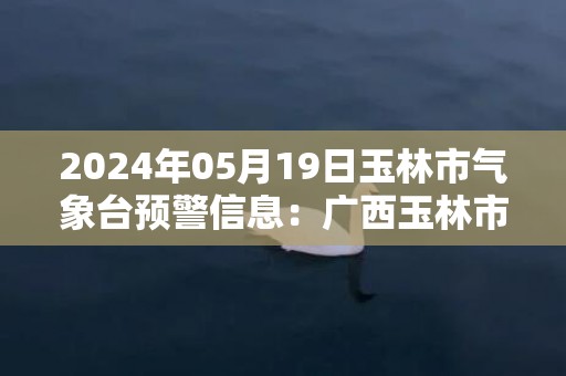 2024年05月19日玉林市气象台预警信息：广西玉林市更新暴雨橙色预警