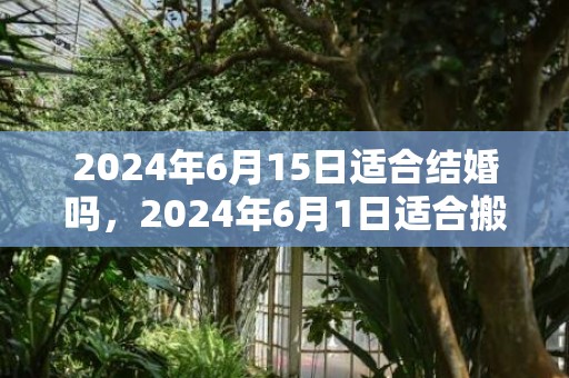 2024年6月15日适合结婚吗，2024年6月1日适合搬家吗