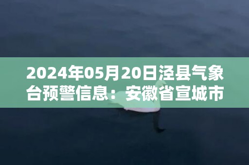 2024年05月20日泾县气象台预警信息：安徽省宣城市泾县发布大雾橙色预警