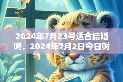 2024年7月23号适合结婚吗，2024年7月2日今日财神方位