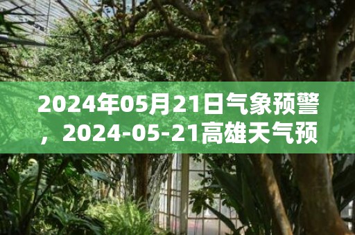 2024年05月21日气象预警，2024-05-21高雄天气预报 大部小雨