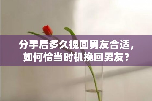 分手后多久挽回男友合适，如何恰当时机挽回男友？